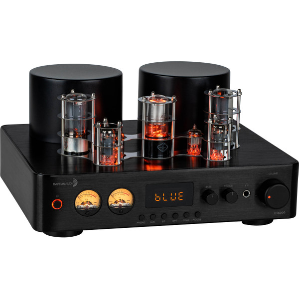Dayton Audio HTA200 Integrierter Stereo-Hybrid-Röhren-Verstärker 200 Watt