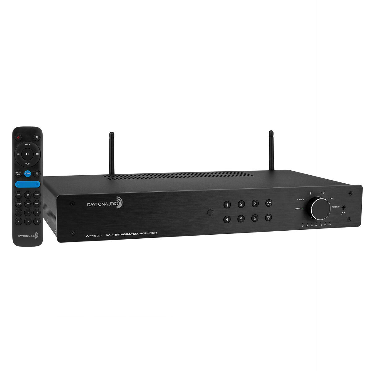 Dayton Audio WF150A Wi-Fi Bluetooth Multi-Room Stereo Amplifier