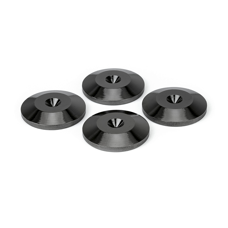 Spike Unterlegscheiben schwarz 4er-Set